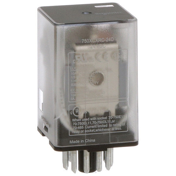 General Purpose Relay, 24V DC Coil Volts, Octal, 11 Pin, 3PDT