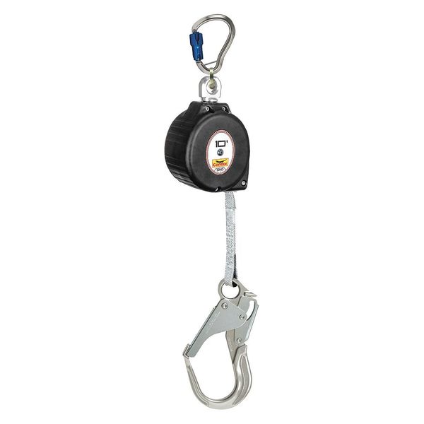 Self Retracting Lifeline, 10 ft., 310 lb. Weight Capacity, Blue
