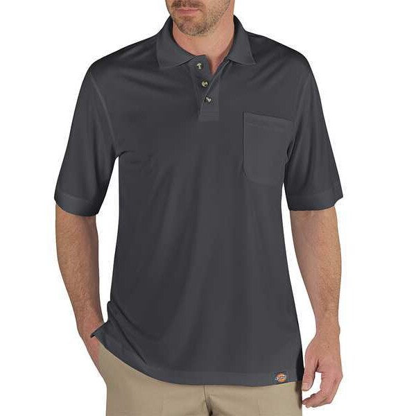 T-Shirt, Men, 5XL, 11-1/2inSleeveL, Charcoal