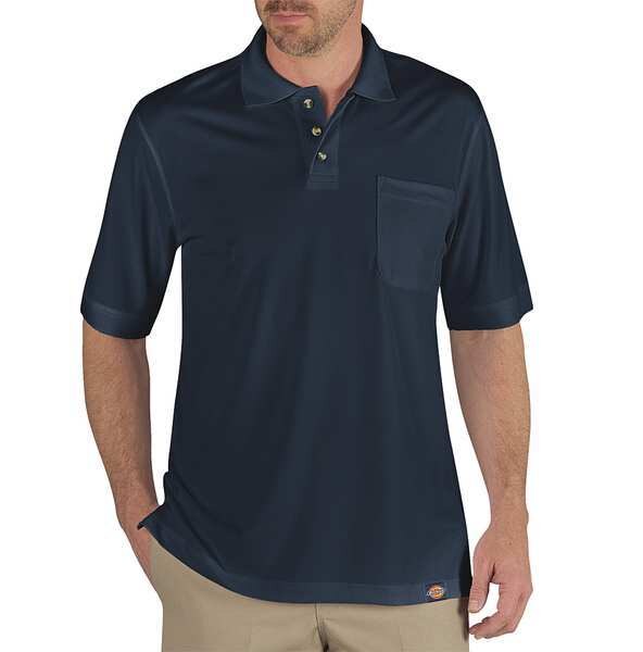 T-Shirt, Mens, M, 10-3/4inSleeveL, Dark Navy