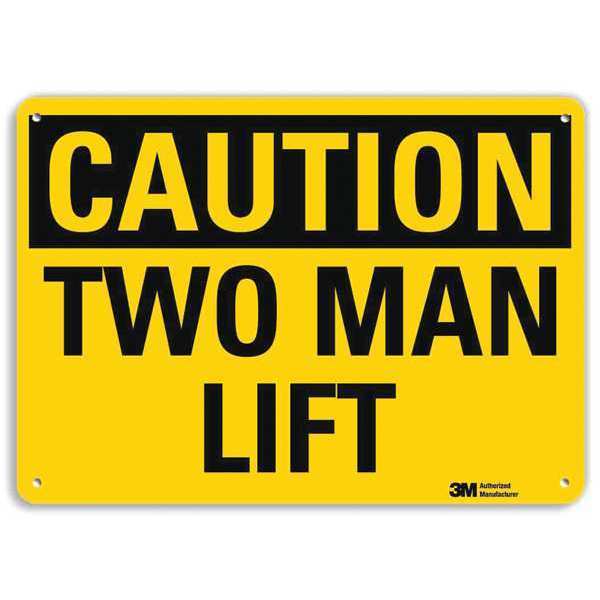 Safety Sign, 7 in Height, 10 in Width, Aluminum, Vertical Rectangle, English, U4-1740-RA_10X7