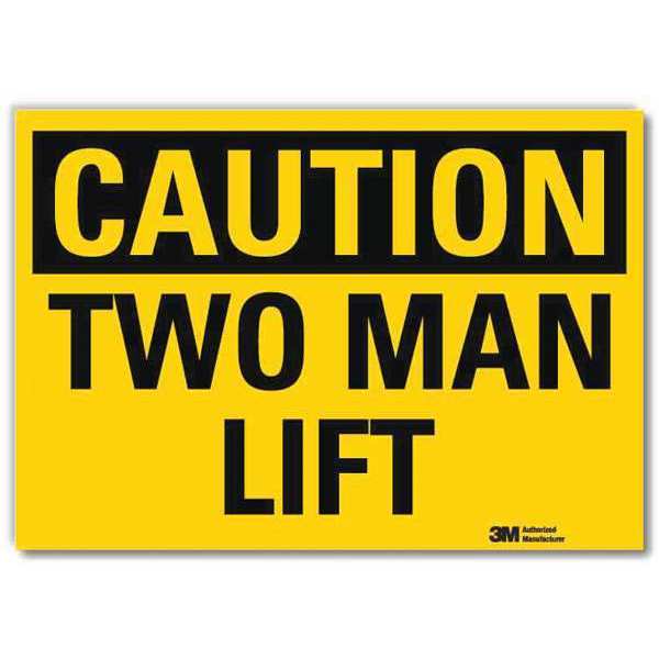 Safety Sign, 5 in H, 7 in Width, Reflective Sheeting, Horizontal Rectangle, English, U4-1740-RD_7X5