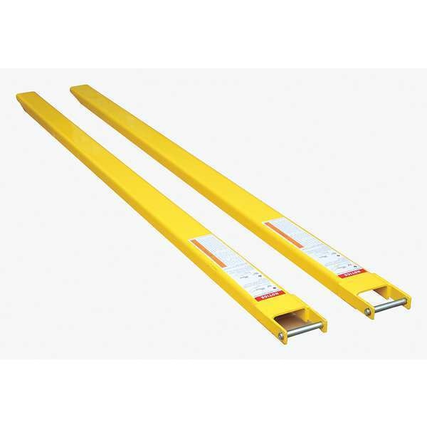 Fork Extensions, 108in.L x 5 in.W, Pin, PK2