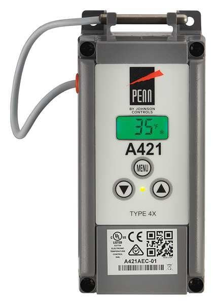 Electronic Temperature Control, Open/Close on Rise, SPDT, 120/240VAC