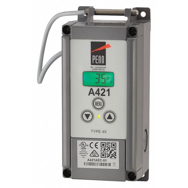 Electronic Temperature Control, Open/Close on Rise, SPDT, 120/240VAC