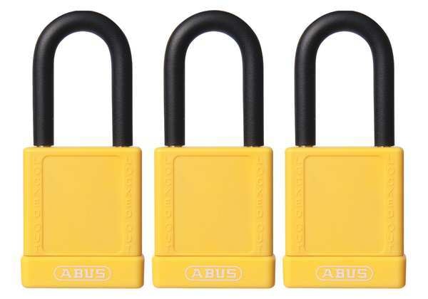 Lockout Padlock, KA, Yellow, 1-3/4
