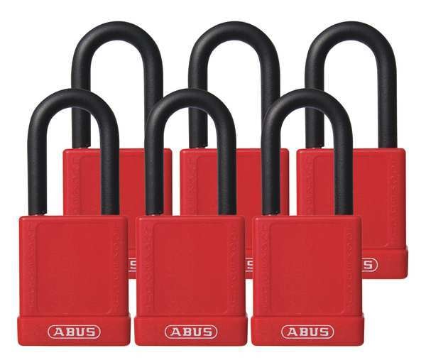 Lockout Padlock, KA, Red, 1-3/4