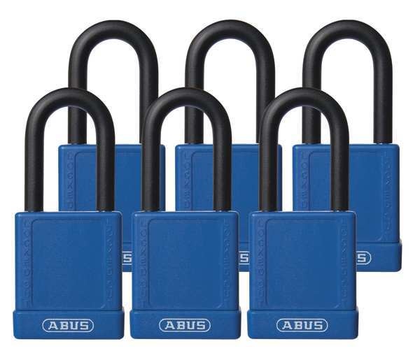 Lockout Padlock, KA, Blue, 1-3/4