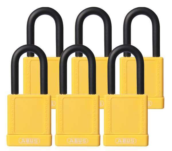 Lockout Padlock, KA, Yellow, 1-3/4