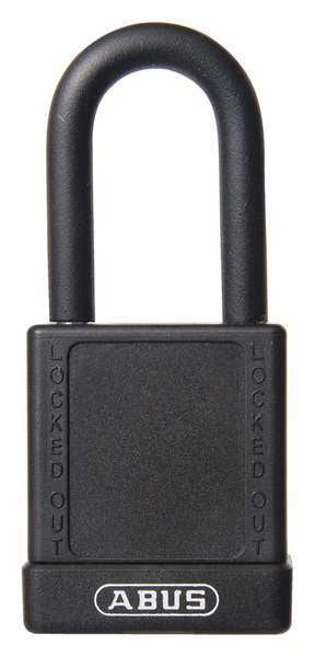 Lockout Padlock, KA, Black, 1-3/4