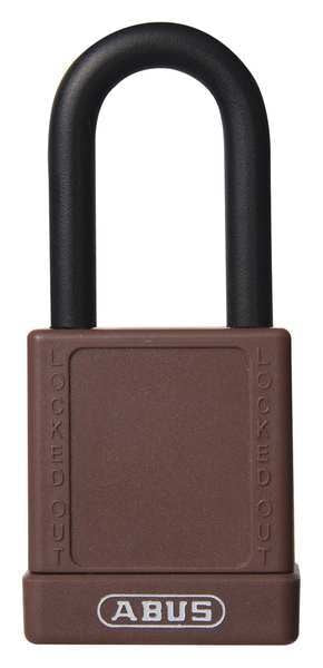 Lockout Padlock, KD, Brown, 1-3/4