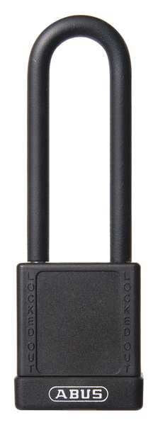 Lockout Padlock, KD, Black, 1-3/4