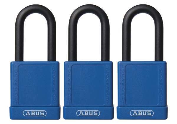Lockout Padlock, KA, Blue, 1-3/4
