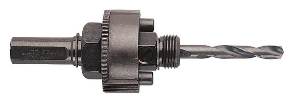 Arbor, Hex, Fits Hole Saw 1-1/4 in to 6 in