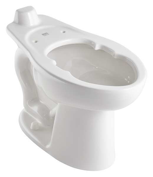 Toilet Bowl, 1.1/1.6 gpf, Flush Valve, Floor Mount, Elongated, White