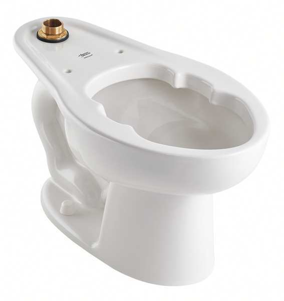 Toilet Bowl, 1.1/1.6 gpf, Flush Valve, Floor Mount, Elongated, White
