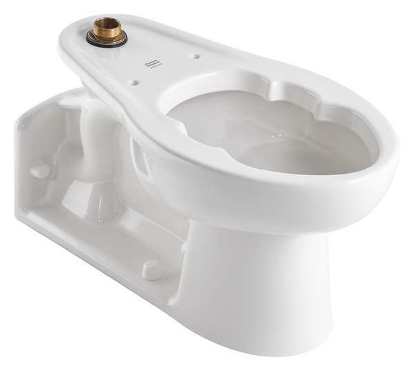 Toilet Bowl, 1.1/1.6 gpf, Flush Valve, Floor Mount, Elongated, White