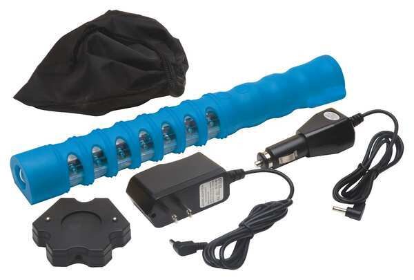LED Baton Road Flare, Blue/Red, 12-1/4in L