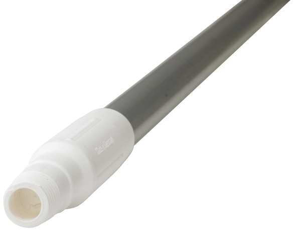 1260mm Color Coded Handle, 1 in Dia, White, Aluminum