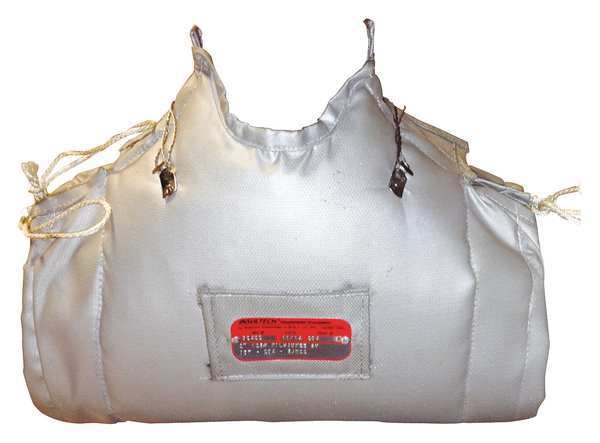 Thermal Blanket with Quick Release Fabric Flap and Stainless Steel Wiretwists, 8 in L, 16 in W