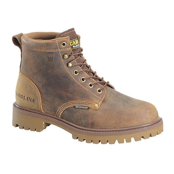 Size 8 Men's 6 in Work Boot Steel Work Boot, Brown