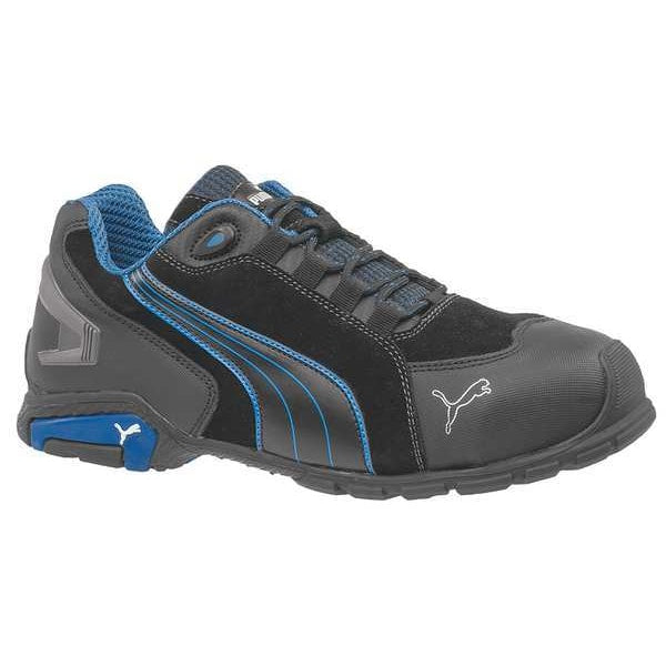 Athletic Wrk Shoes, 9EE, Blk/Blue, PR