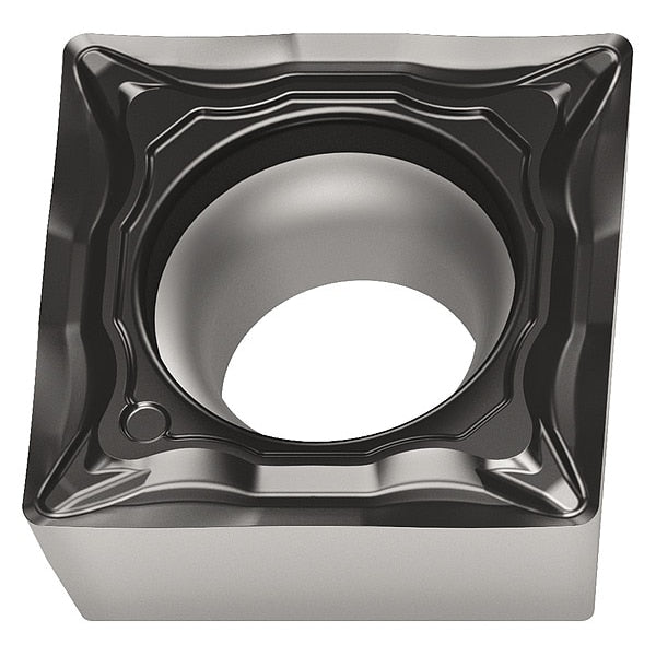 Square Turning Insert, Square, 3/8 in, SCMT, 1/64 in, Carbide