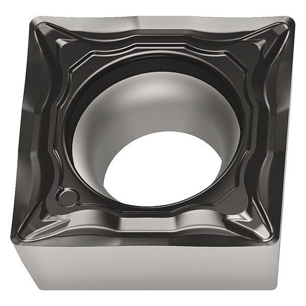Square Turning Insert, Square, 3/8 in, SCMT, 1/64 in, Carbide