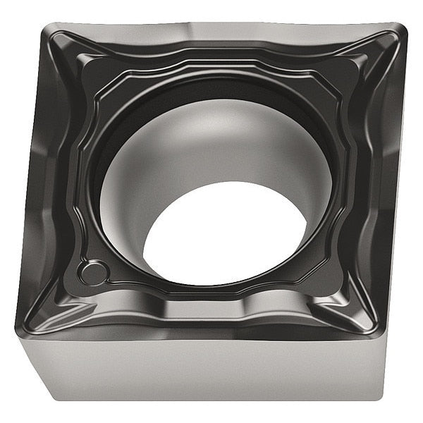 Square Turning Insert, Square, 3/8 in, SCMT, 1/32 in, Carbide