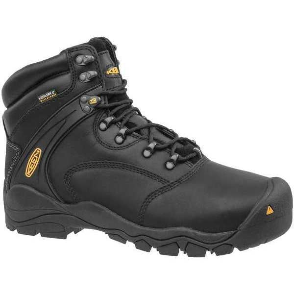 Size 14 Men's 6 in Work Boot Steel Work Boot, Black