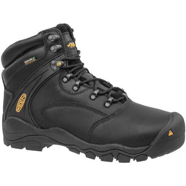 Size 10-1/2 EE Men's 6 in Work Boot Steel Work Boot, Black
