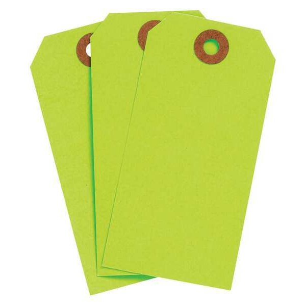 Blank Tag, Cardstock, Fluor Green, PK1000