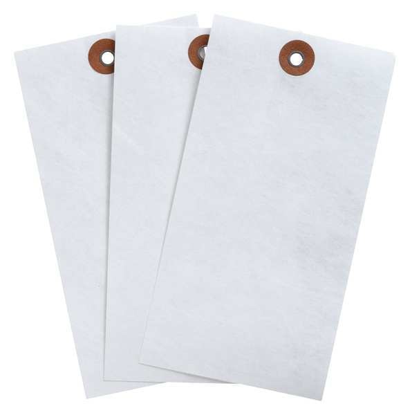 Blank Tag, Tyvek, White, 5-3/4in.H, PK1000
