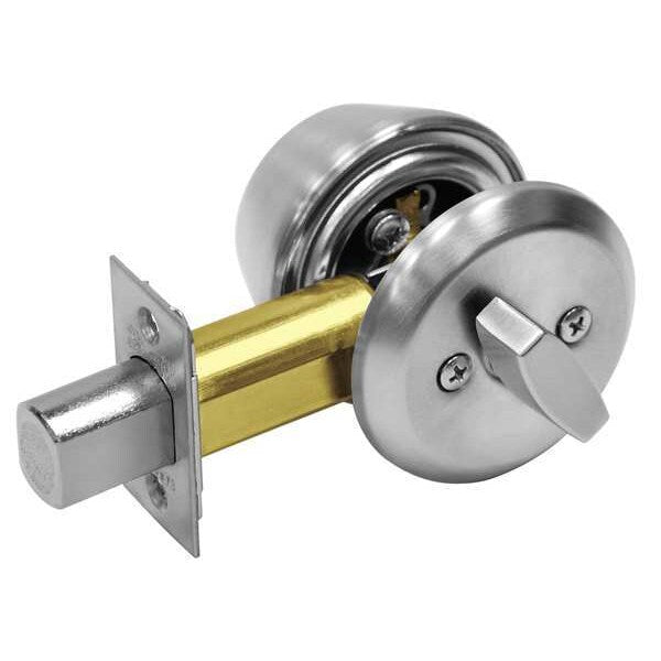 Deadbolt w/Thumbturn, Satin Chrome