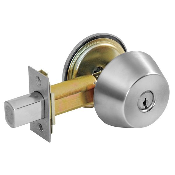 Deadbolt w/Thumbturn, Satin Chrome