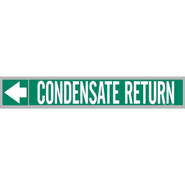 Pipe Marker, Conden Return, Wht Leg., 1in.H