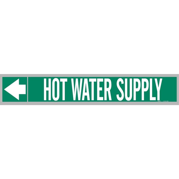 Pipe Marker, Hot Water, 65/Roll Markers