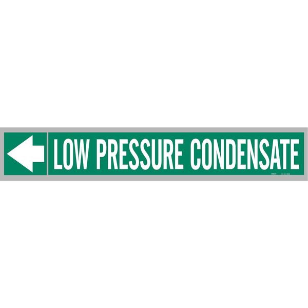 Pipe Marker, Low Press Conden, Wht Leg.