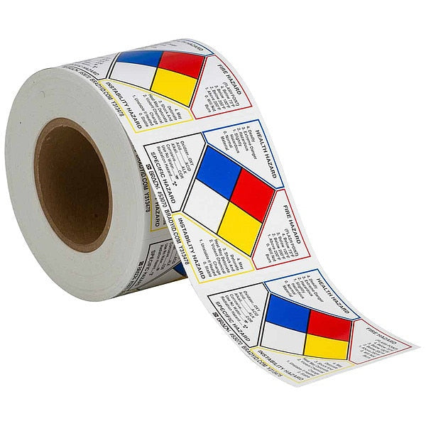 Label, PSVinyl, 4in.Hx4in.W, 500 Labels