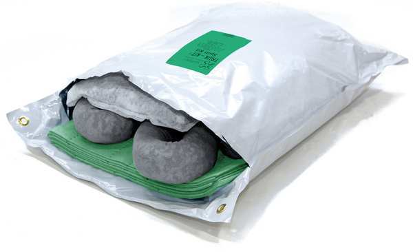Spill Kit, Universal, Gray, Number of Components: 17