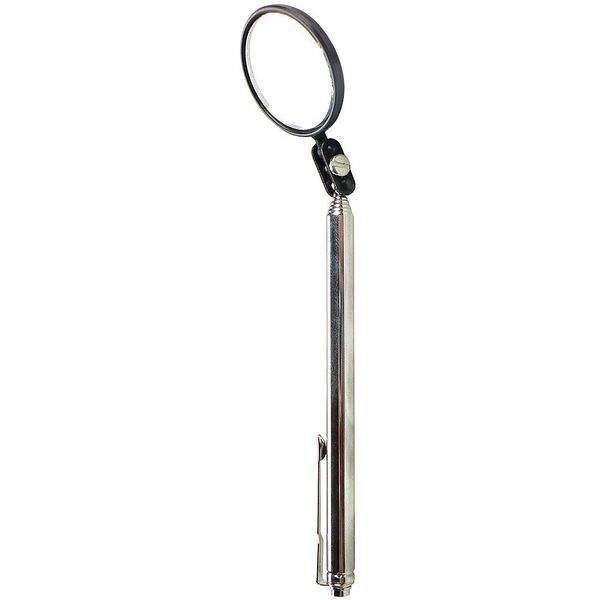 Telescoping Mirror, Glass, 1-1/2 In, 24 L