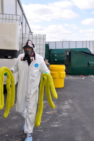 Spill Kit, Chem/Hazmat, Yellow, Height: 41