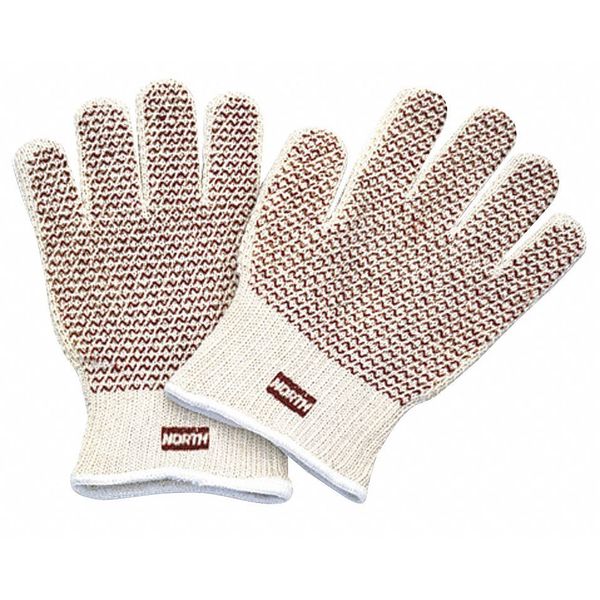 Knit Glove, Mens, Cream, Nitrile/Knit, PR