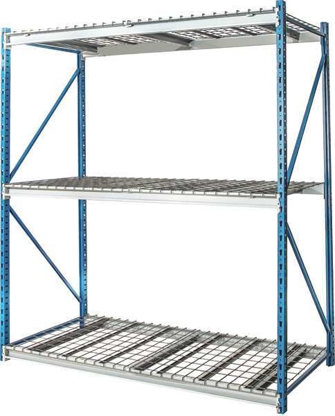Starter Bulk Storage Rack, 36 in D, 96 in W, 3 Shelves