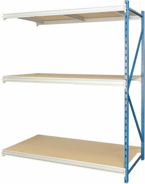 Add-On Bulk Storage Rack, 48 in D, 72 in W, 3 Shelves