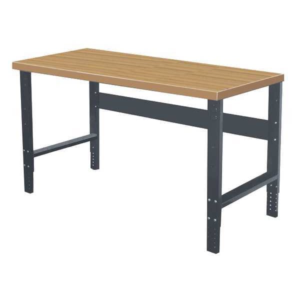 Bolted Heavy-Duty Adjustable Leg Work Benches, Shop Top, 72