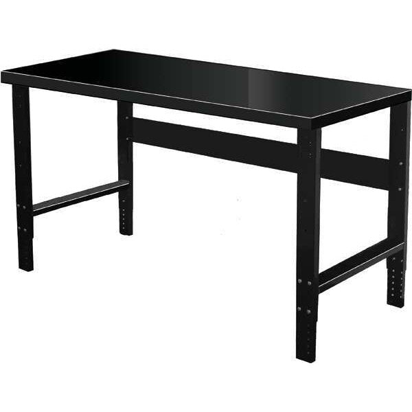 Bolted Heavy-Duty Adjustable Leg Work Benches, Steel, 48