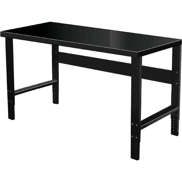 Bolted Heavy-Duty Adjustable Leg Work Benches, Steel, 72