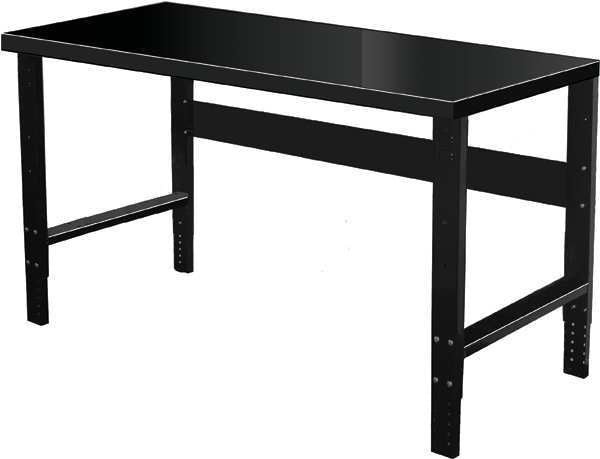 Bolted Heavy-Duty Adjustable Leg Work Benches, Steel, 60