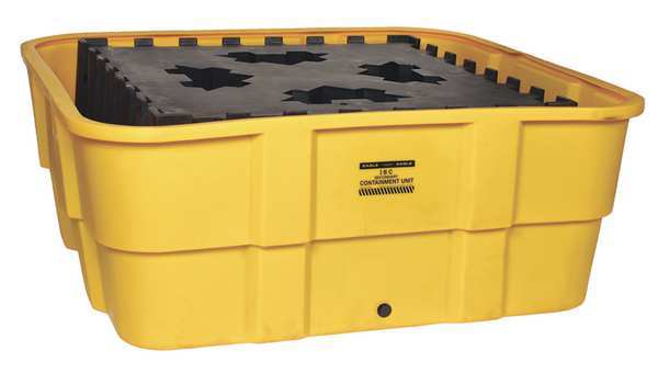 IBC Containment Unit, 400 gal Spill Capacity, 1 Drum, Polyethylene